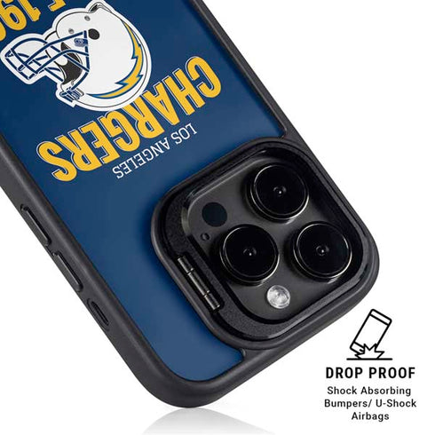 NFL Los Angeles Chargers Helmet iPhone 15 Pro Kickstand Case